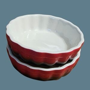 ROCQ Parisian Patisserie 2 ramekins Bake Dishes